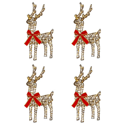 vidaXL Christmas Reindeer 4 pcs 160 LEDs Warm White