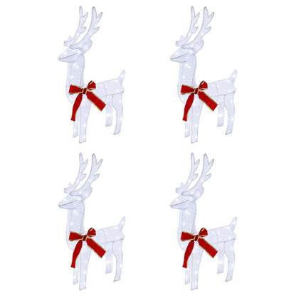 vidaXL Christmas Reindeer 4 pcs 160 LEDs Cold White