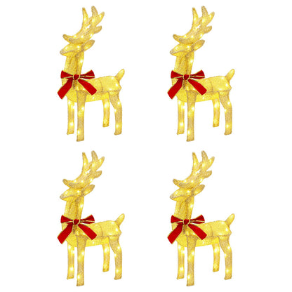 vidaXL Christmas Reindeer 4 pcs 160 LEDs Warm White