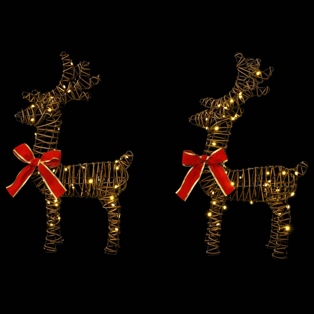 vidaXL Christmas Reindeer 6 pcs 240 LEDs Warm White