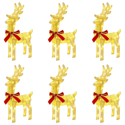 vidaXL Christmas Reindeer 6 pcs 240 LEDs Warm White