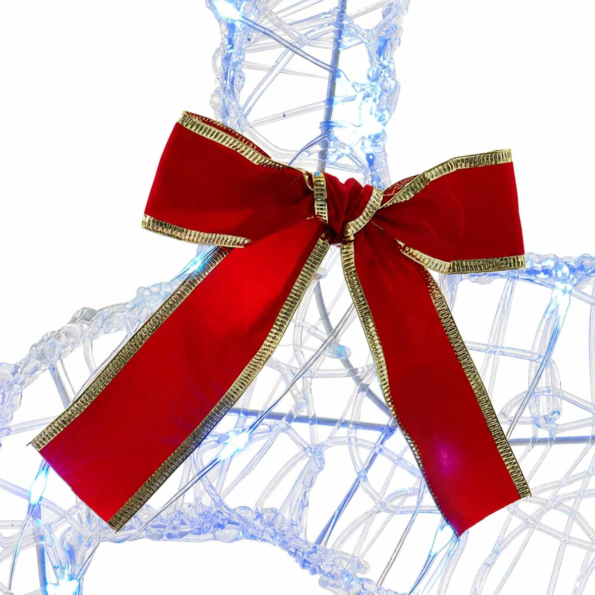vidaXL Christmas Reindeer 4 pcs 80 LEDs Blue 43 x 19 x 65 cm