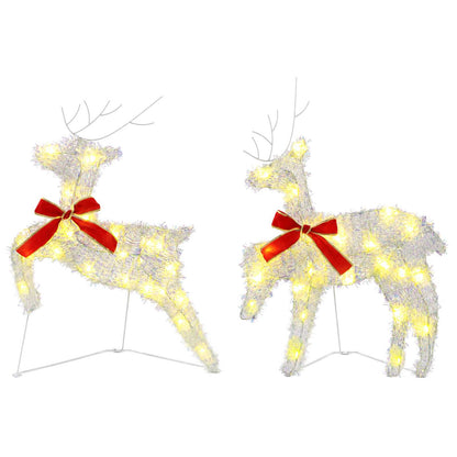 vidaXL Christmas Reindeer 6 pcs 80 LEDs Warm White 43 x 19 x 65 cm