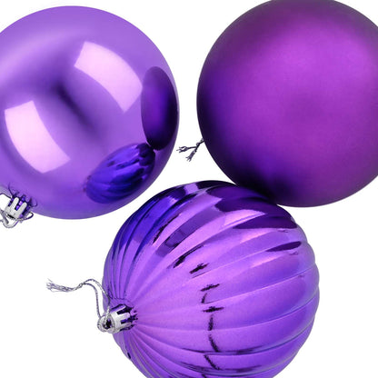 vidaXL Christmas Ball Set XXL 3 pcs Lilac Ø 25 cm Plastic