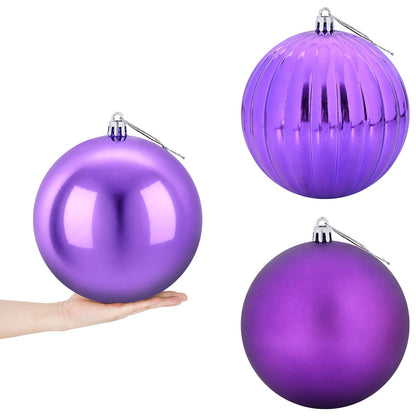 vidaXL Christmas Ball Set XXL 3 pcs Lilac Ø 25 cm Plastic