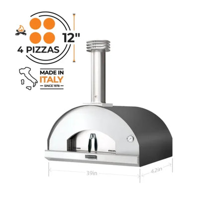 Fontana Marinara Anthracite Wood Fired Pizza Oven