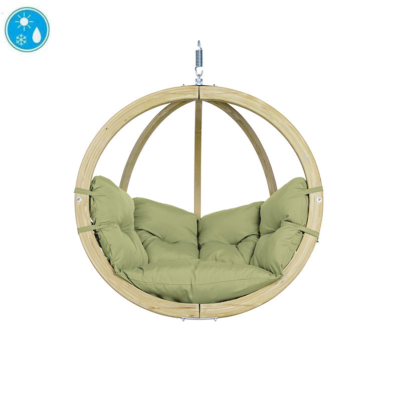 Globo Single Hanging Egg Chair Set