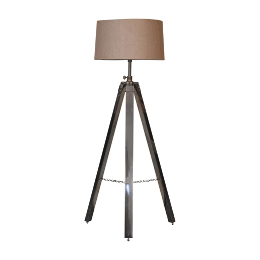 Chrome Tripod Floor Lamp