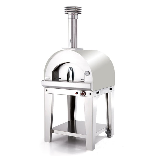 Fontana Forni Margherita Stainless Steel Gas Pizza Oven Including Trolley