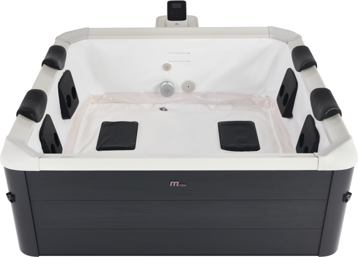 MSpa Aero PLUS Carbon Grey 6 Person Portable Modular Hot Tub, WiFi Controlled 13A Plug &Play 2026 Model,