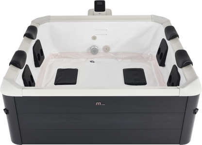 MSpa Aero PLUS Carbon Grey 6 Person Portable Modular Hot Tub, WiFi Controlled 13A Plug &Play 2026 Model,