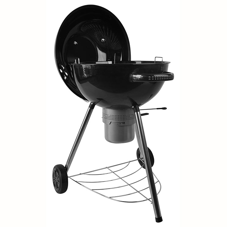 Halmo Premium 58cm Charcoal Barbecue – Porcelain Enamel Kettle Grill