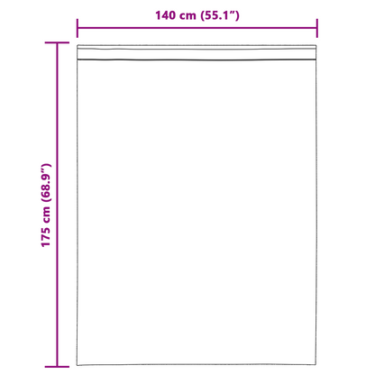 vidaXL Voile Curtains with Loops 2 pcs Light Brown 140x175 cm
