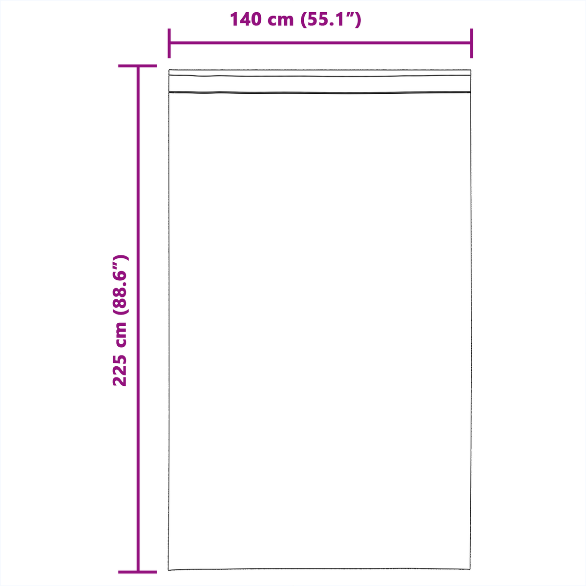 vidaXL Voile Curtains with Loops 2 pcs Light Brown 140x225 cm