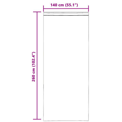 vidaXL Voile Curtains with Loops 2 pcs Wine Red 140x260 cm