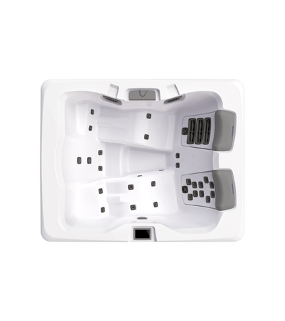 Bullfrog 3 Person Compact Hot Tub - 2 Premium JetPak Seats, Dual Lounge Seats