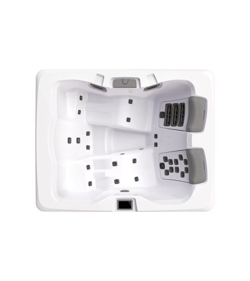 Bullfrog 3 Person Compact Hot Tub - 2 Premium JetPak Seats, Dual Lounge Seats