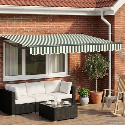 vidaXL Electric Retractable Awning 2.5 x 2 m