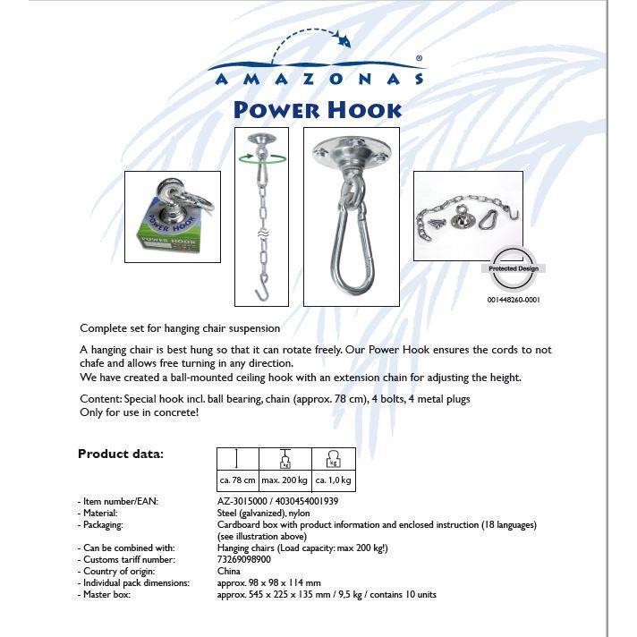 Power Hook Hammock Fixing - Amazonas Online UK