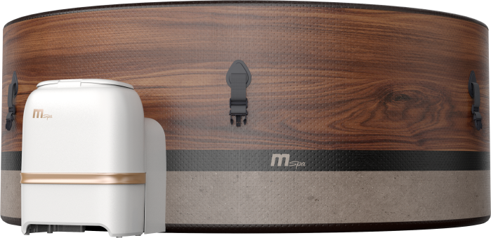 MSpa FRAME DUET-ECO Round DWF Bubble Spa - 6 Bathers, Eco Package, UVC+, without Ozone, CE All Year Round Use Indoor-Outdoor Includes Accessories - DIY Setup