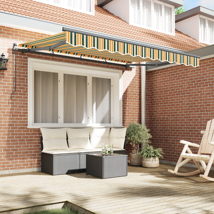 vidaXL Retractable Awning Green 300 x 200 cm Fabric