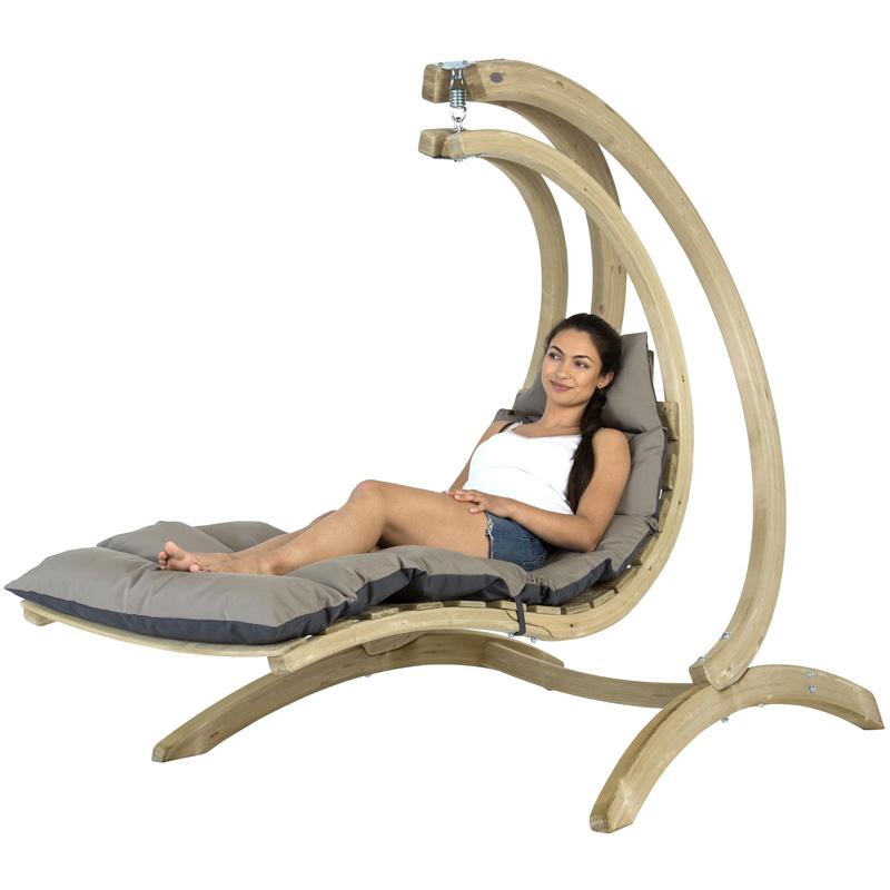 Swing Lounger - Anthracite / Taupe - Amazonas Online UK
