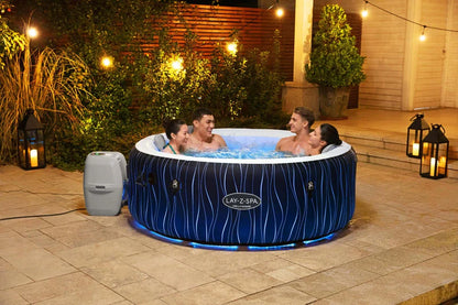 Lay-Z-Spa Hollywood AirJet 6 Person Hot Tub with LED Lights