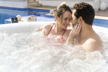 Lay-Z-Spa Hollywood AirJet 6 Person Hot Tub with LED Lights