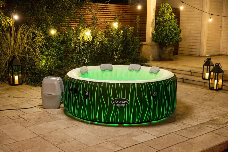 Lay-Z-Spa Hollywood AirJet 6 Person Hot Tub with LED Lights