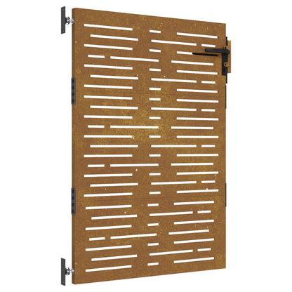 vidaXL Garden Gate 85x100 cm Corten Steel Square Design