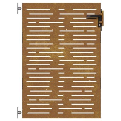 vidaXL Garden Gate 85x100 cm Corten Steel Square Design