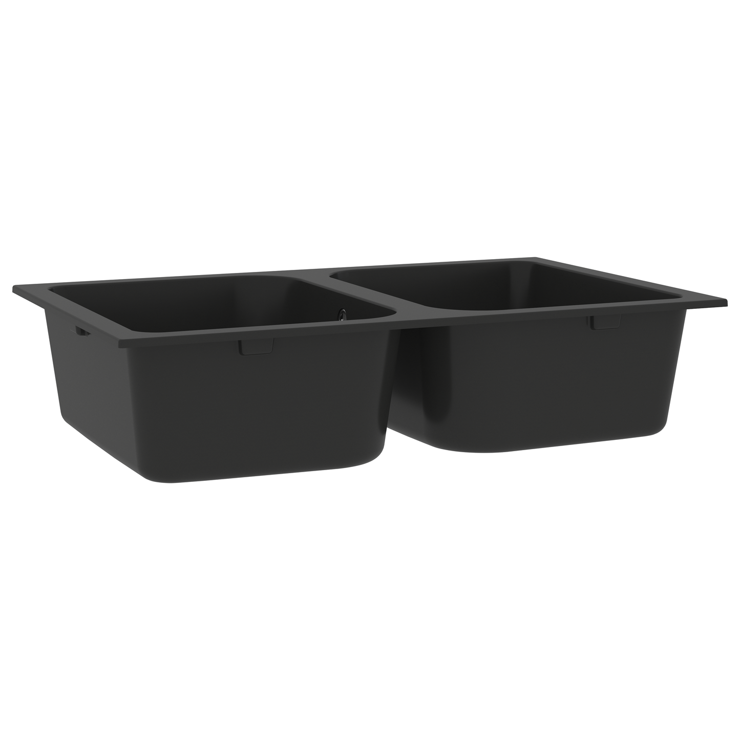 vidaXL Kitchen Sink Black 76 x 48 x 30 cm Quartz and Resin