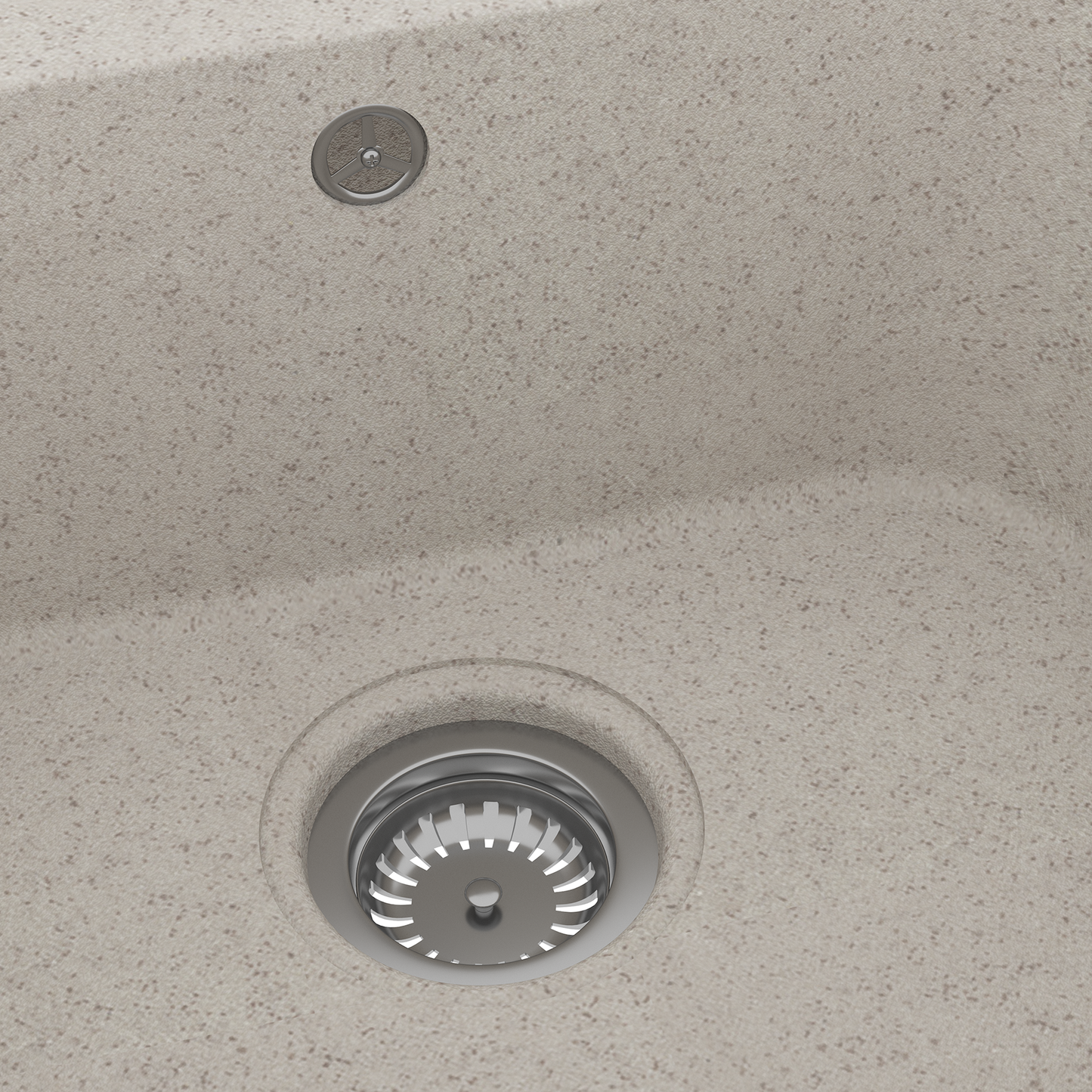vidaXL Kitchen Sink Beige 76 x 48 x 30 cm Quartz and Resin