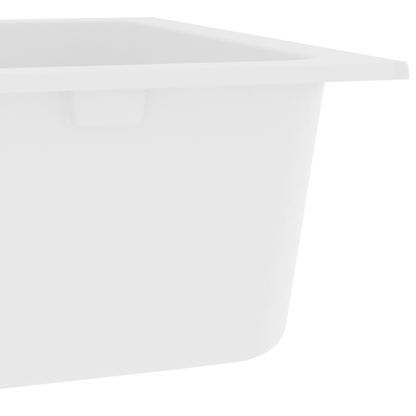 vidaXL Kitchen Sink White 76 x 48 x 30 cm Quartz and Resin