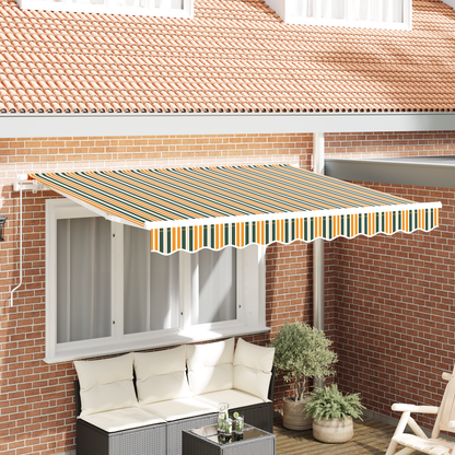 vidaXL Retractable Awning Green 300 x 200 cm Fabric
