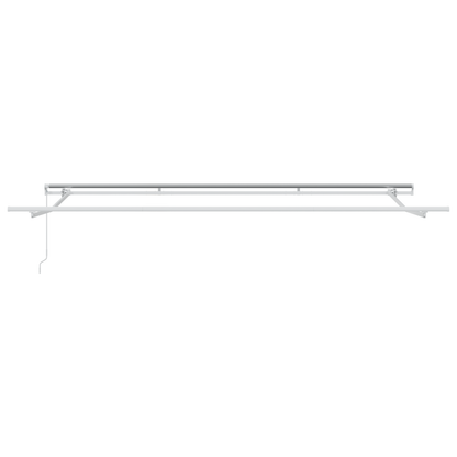 vidaXL Manual Retractable Awning White 400x350 cm