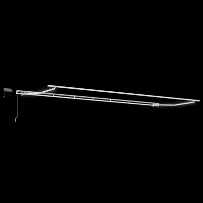 vidaXL Manual Retractable Awning with LED Yellow and Orange 600x300 cm