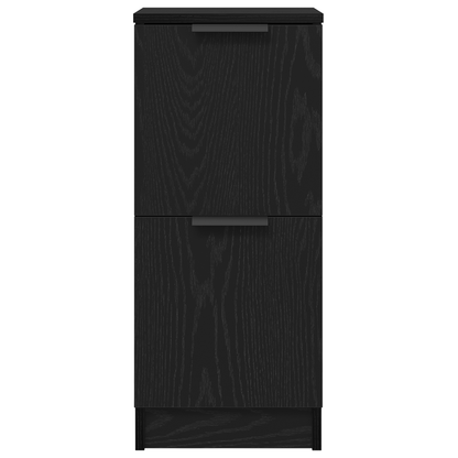 vidaXL Sideboard 3 pcs Black Oak Engineered Wood