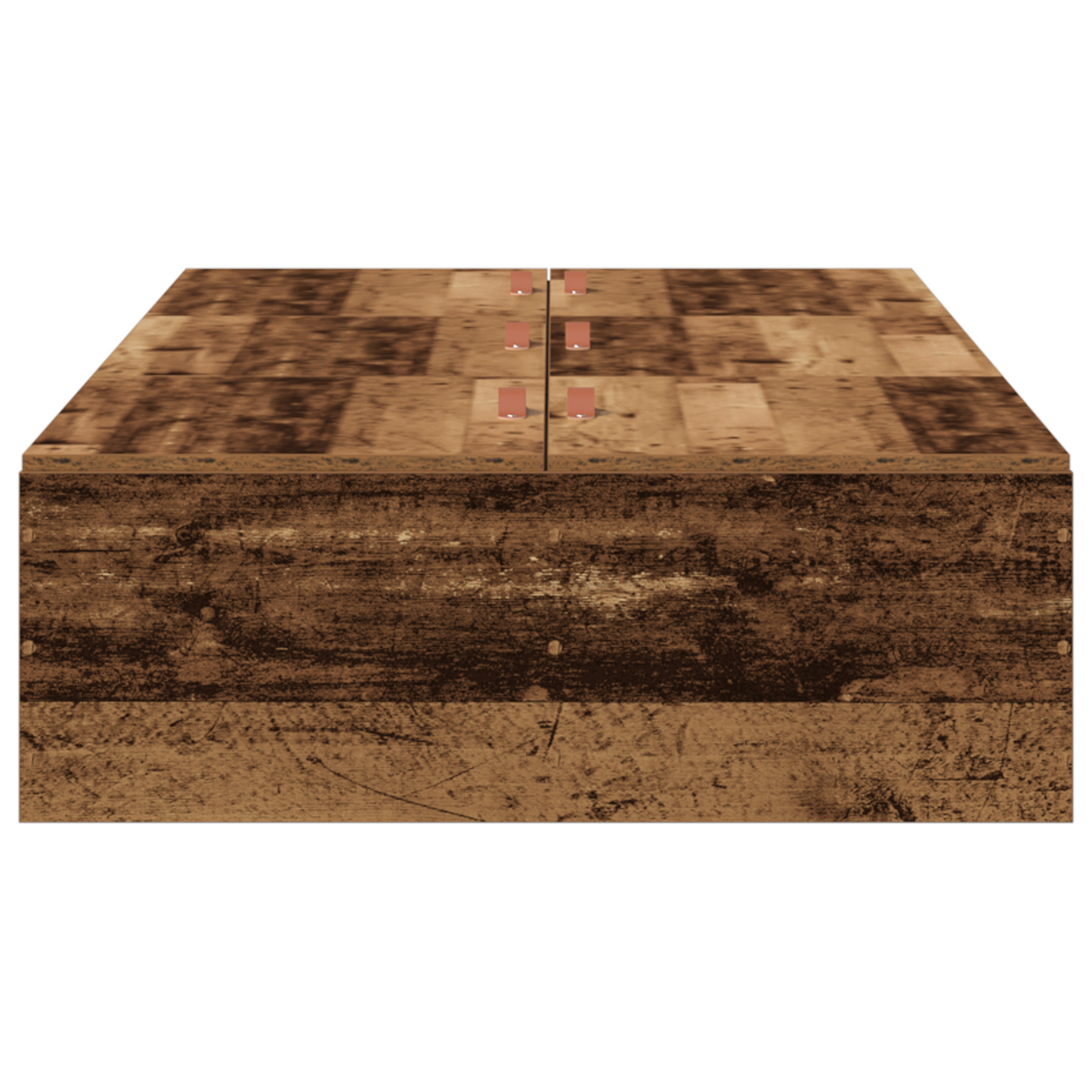 vidaXL Storage Bed Frame Old Wood 80x200 cm