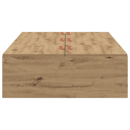 vidaXL Storage Bed Frame Artisan Oak 100x200 cm