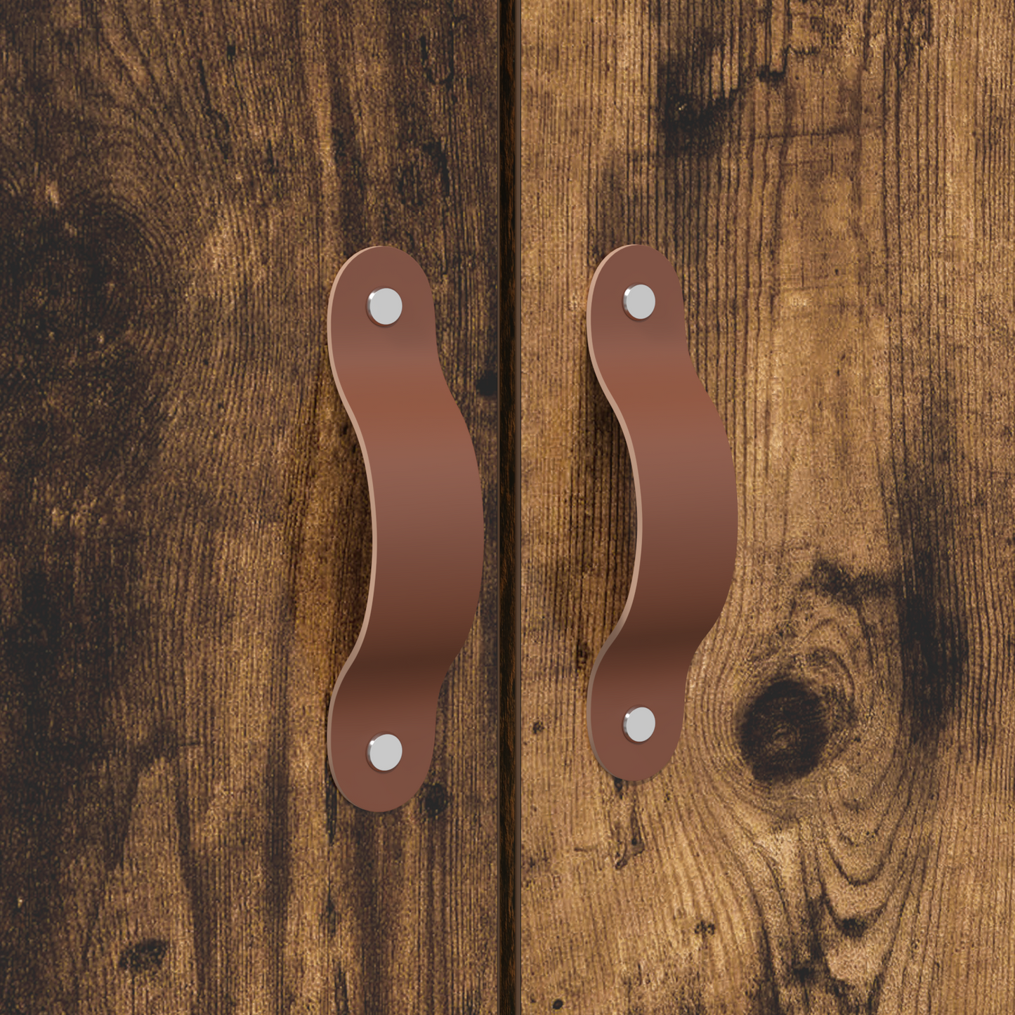 vidaXL Storage Bed Frame Smoked Oak 150x200 cm