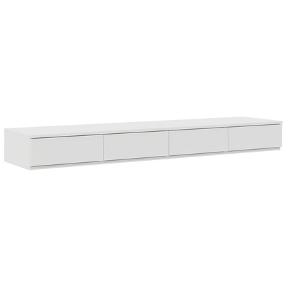 vidaXL Storage Bed Frame White 135x190 cm