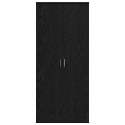 vidaXL Highboard Black Oak 80x35x180 cm Engineered Wood