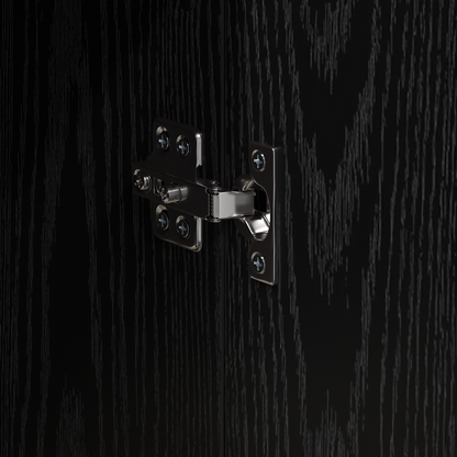 vidaXL Highboard Black Oak 70x35x180 cm Engineered Wood