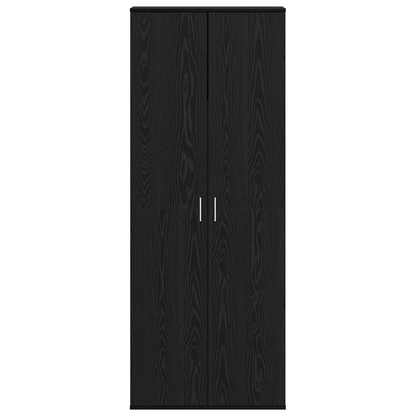 vidaXL Highboard Black Oak 70x35x180 cm Engineered Wood