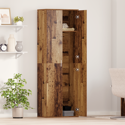 vidaXL Highboard Old Wood 60x35x180 cm Engineered Wood