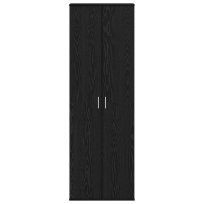 vidaXL Highboard Black Oak 60x35x180 cm Engineered Wood