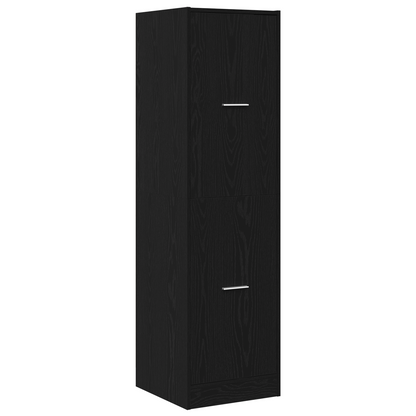 vidaXL Apothecary cabinet Black Oak 40x41x144.5 cm Engineered Wood