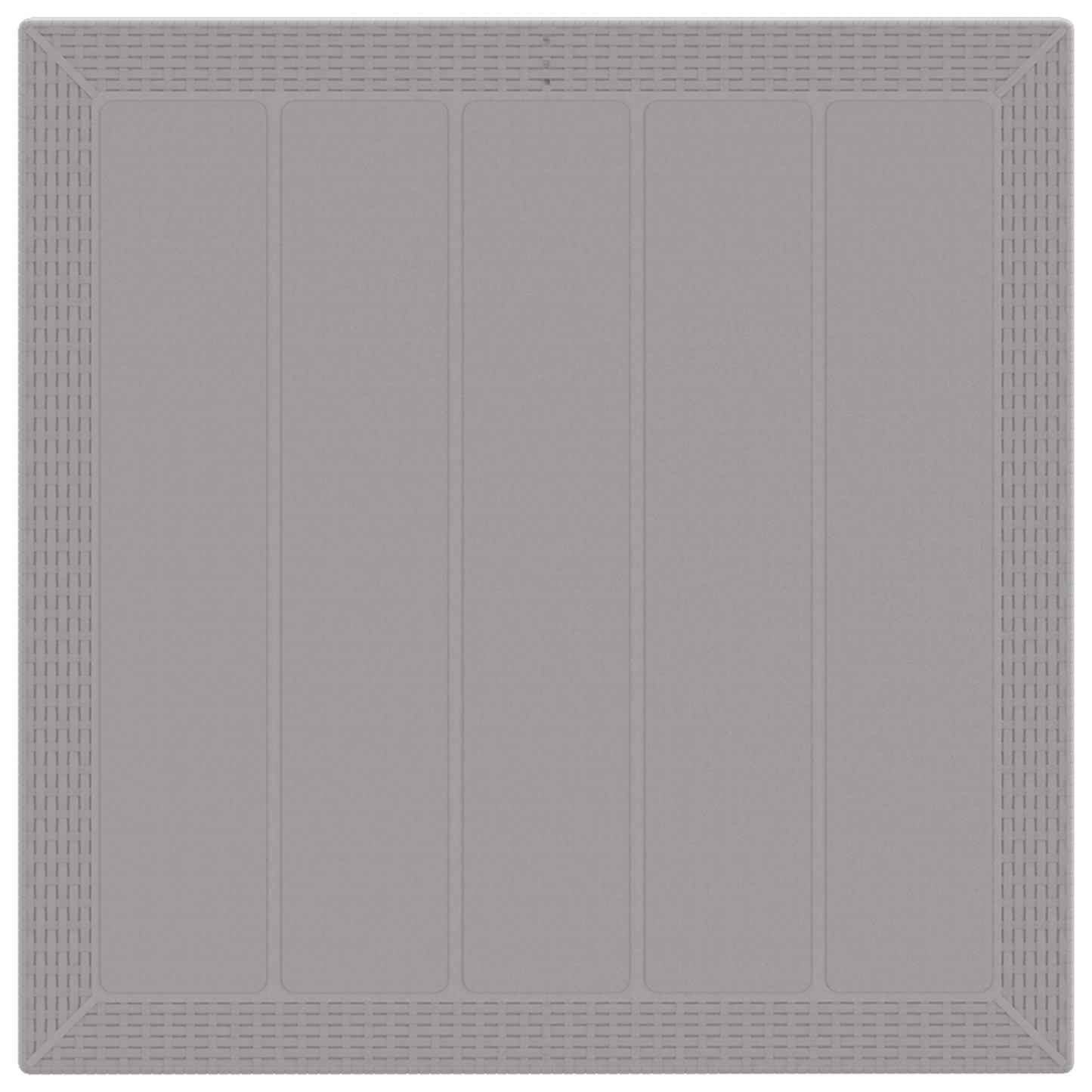 vidaXL 5 Piece Garden Dining Set Light Grey Poly Rattan