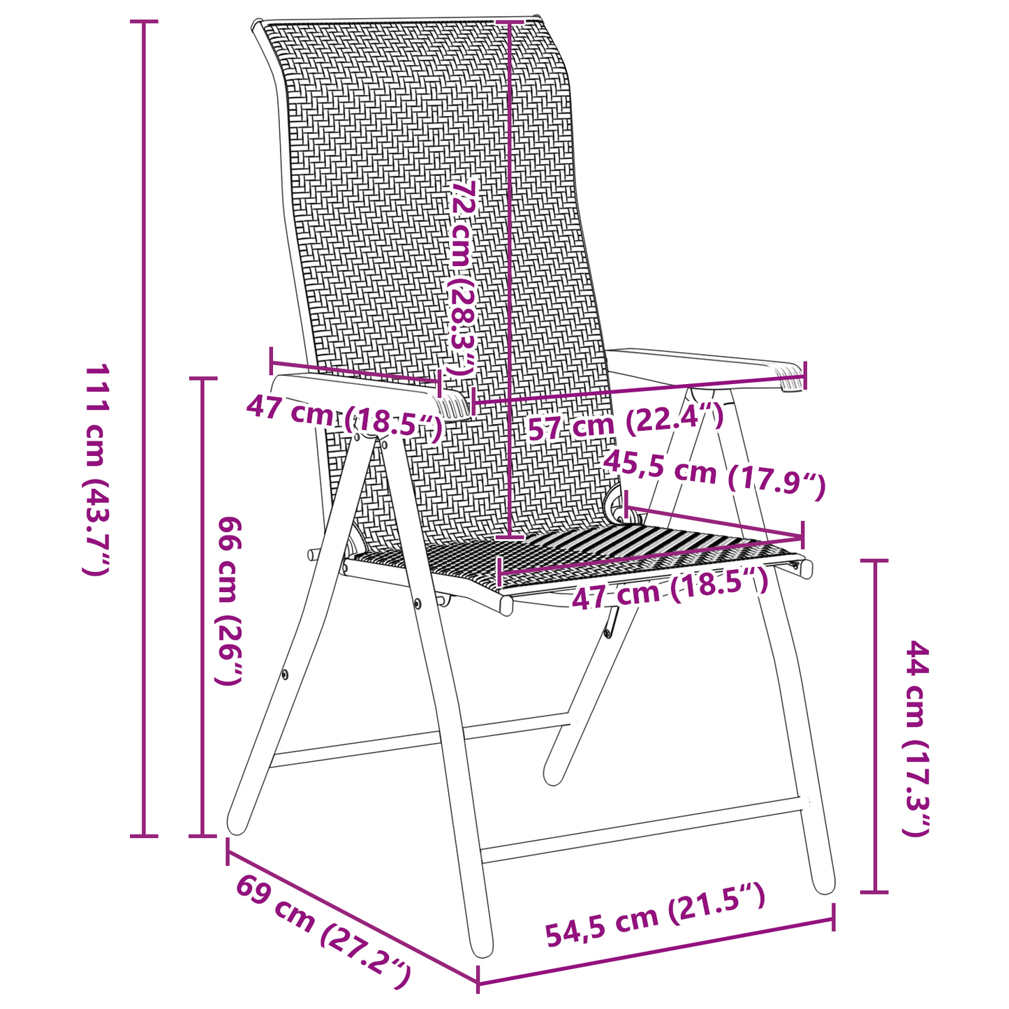 vidaXL 7 Piece Garden Dining Set Grey Poly Rattan
